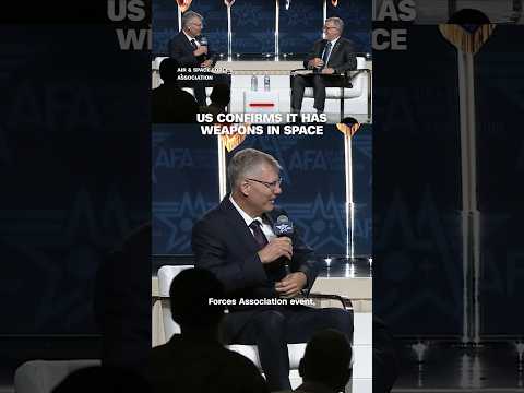 US confirms it has weapons in space