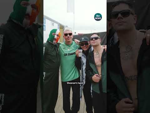 Macklemore dropped from Ed Sheeran’s tour after shouting “Free Palestine” on stage. #edsheeran