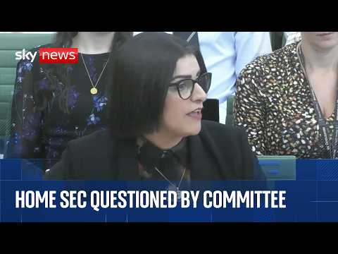 Shabana Mahmood faces questions from Home Affairs Committee
