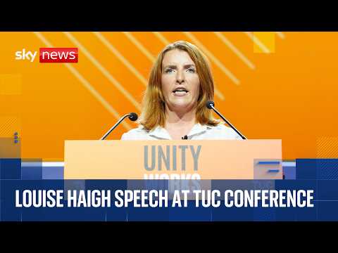 Louise Haigh speaks at TUC conference