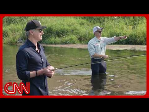 Jake Tapper goes fly fishing with Gavin Newsom