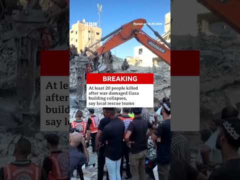 At least 20 people killed after war-damaged Gaza building collapses – local rescue teams. #BBCNews
