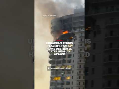 Ukrainian tennis player’s family home destroyed after Russian attack
