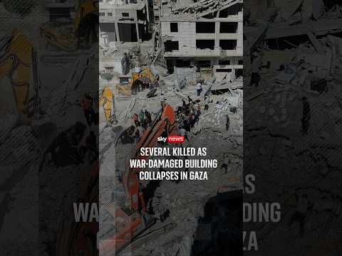 Several killed as war-damaged building collapses in Gaza