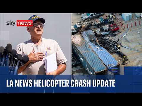 Officials give update on LA news helicopter crash