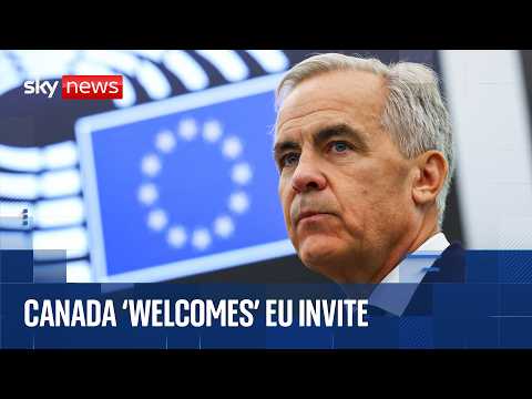 Mark Carney speaks at European Parliament after Canada offered chance to become ‘associate member’