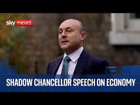 Shadow chancellor delivers speech on UK economy