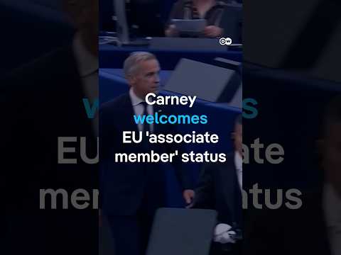 EU and Canada ‘stronger together’ – Carney speaks to EU Parliament | DW News