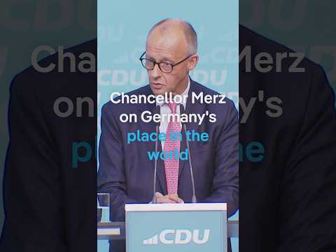Chancellor Merz on Germany’s place in the world | DW News