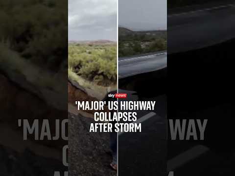 Flash flood warnings in place after highway collapses in Arizona