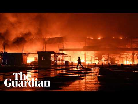 Fire engulfs Zaporizhzhia mall in Ukraine after Russian attack