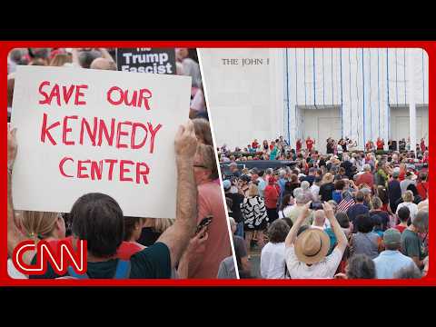 Protesters form human chain to save Kennedy Center after Trump’s threats