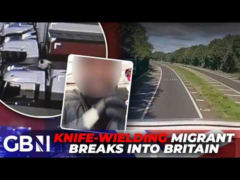 WATCH: knife-wielding illegal migrant breaking into Britain MOCKS public in brazen TikTok videos