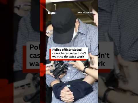 Police officer closed cases to avoid doing extra work. #SouthKorea #BBCNews
