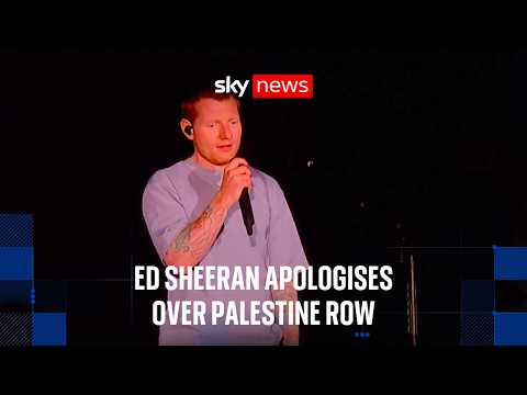 ‘I’m so, so sorry’: Ed Sheeran addresses Philadelphia crowd after Macklemore-Palestine row