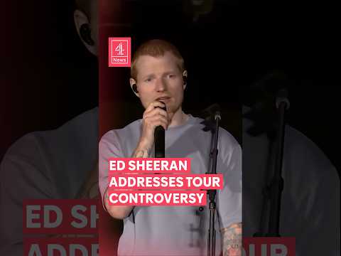 Ed Sheeran addresses tour controversy #EdSheeran