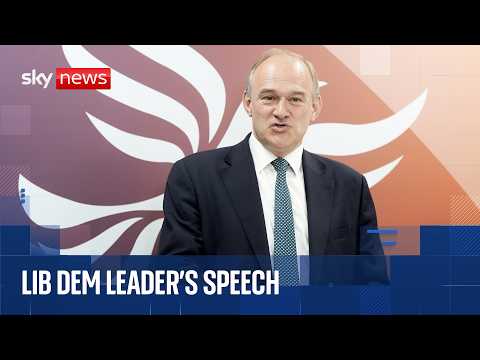 Ed Davey gives leader’s speech at Liberal Democrat conference