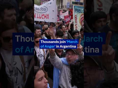 Protest against Milei’s austerity measures | DW News