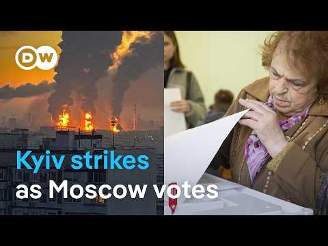 Ukraine launched ‘biggest’ drone attack on final day of Russian elections | DW News