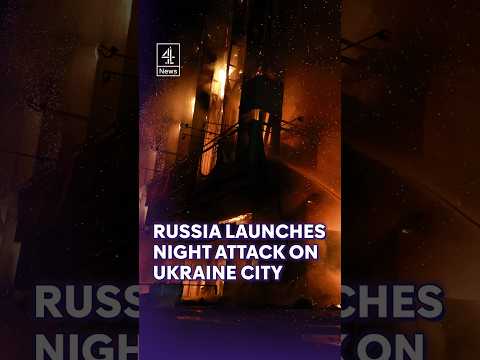 Russia launches night attack on Ukraine city