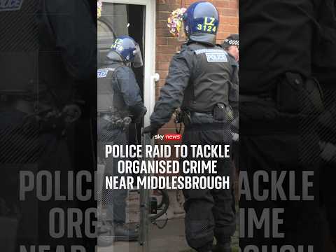 Police raid to tackle organised crime near Middlesbrough