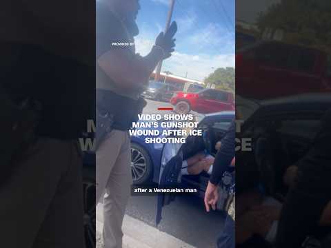 Video shows man’s gunshot wound after ICE shooting