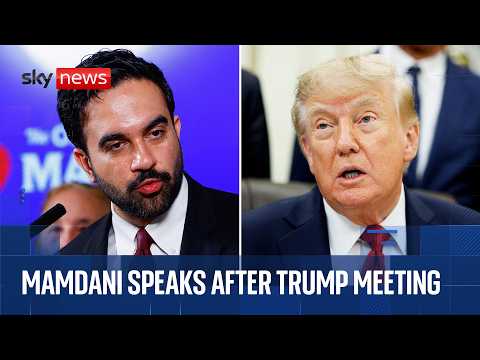 Zohran Mamdani speaks after meeting Donald Trump