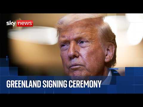 Greenland signing ceremony