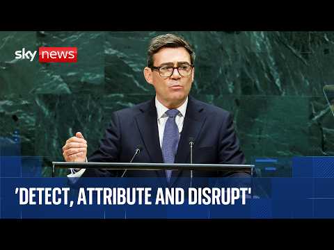 Andy Burnham gives speech at UN General Assembly
