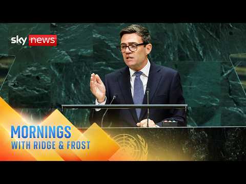 Andy Burnham announces UK-US AI defence partnership in UN speech | Mornings