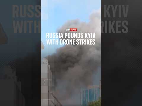 Russia pounds Kyiv with drone strikes
