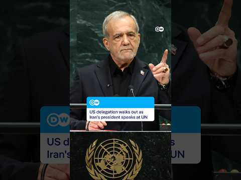 US delegation walks out as Iran’s president speaks at UN | DW News