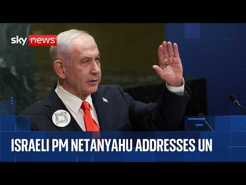 Netanyahu gives speech at UN General Assembly