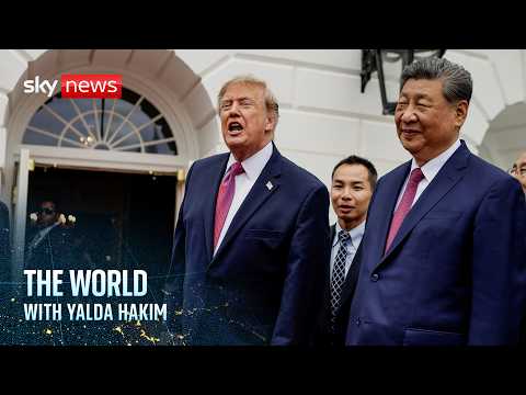 Donald Trump rolls out red carpet for Xi Jinping | The World with Yalda Hakim live from Washington