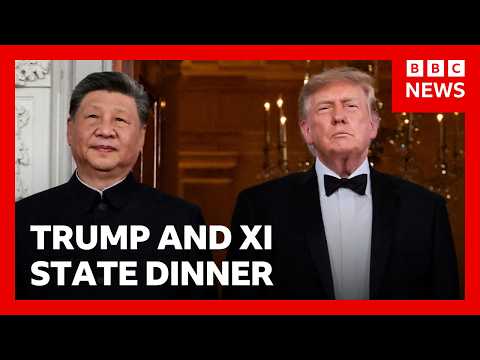 Trump hosts China’s Xi at White House state dinner | BBC News