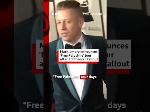 Macklemore announces ‘Free Palestine’ tour after Ed Sheeran fallout. #BBCNews