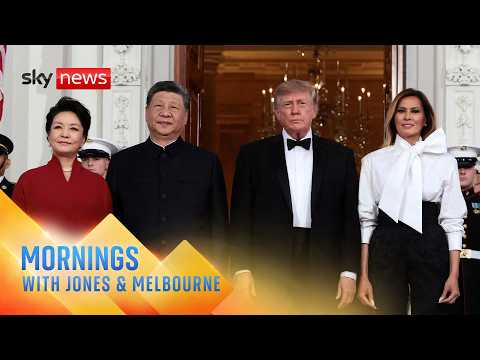Trump hosts Xi for state dinner – as CNN reporters ‘barred’ despite judge’s order| Mornings