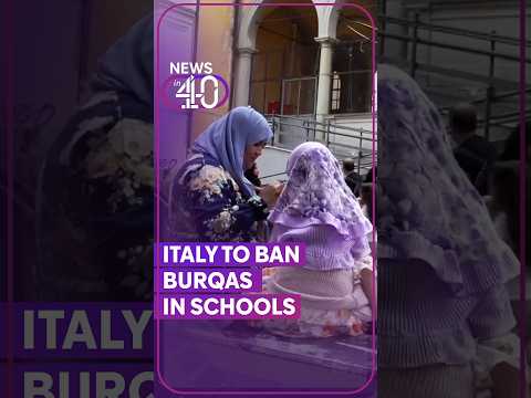 Italy to ban burqas and cap foreign students in schools