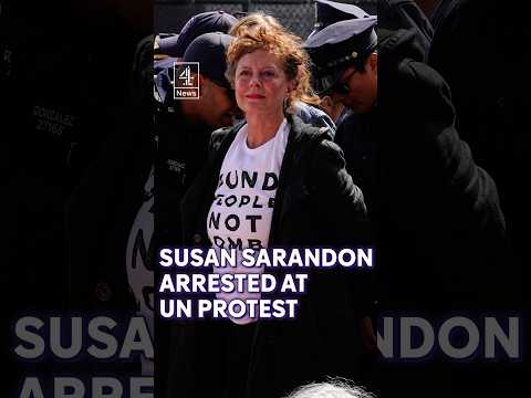Susan Sarandon arrested at UN protest