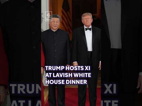 Trump hosts Xi Jinping at lavish White House dinner