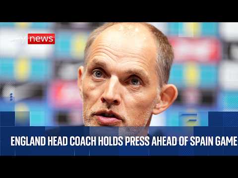 England head coach Thomas Tuchel speaks to media ahead of Nations League game