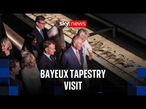 King, Macron and Burnham unite for Bayeux Tapestry preview