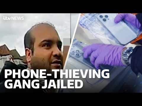 Dramatic moment police arrest gang members over theft of 40,000 phones