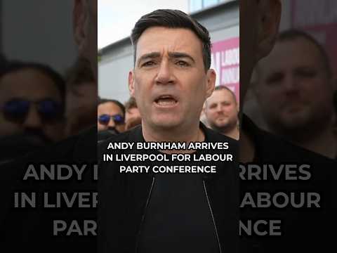 Burnham ARRIVES in Liverpool for Labour Party conference!