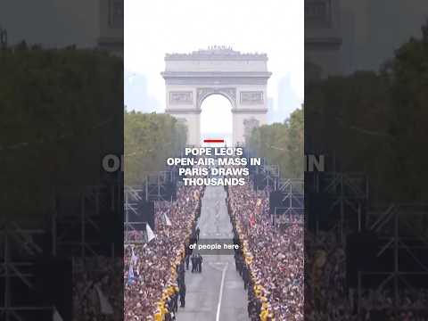 Pope Leo’s open-air mass in Paris draws thousands