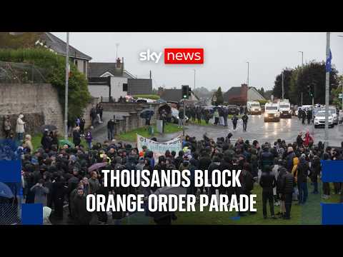 Portadown standoff: Orange Order parade blocked