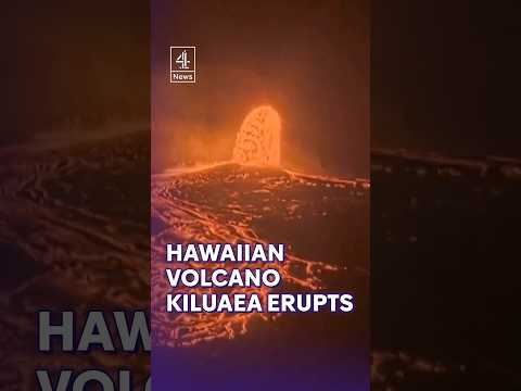Hawaiian volcano Kiluaea erupts