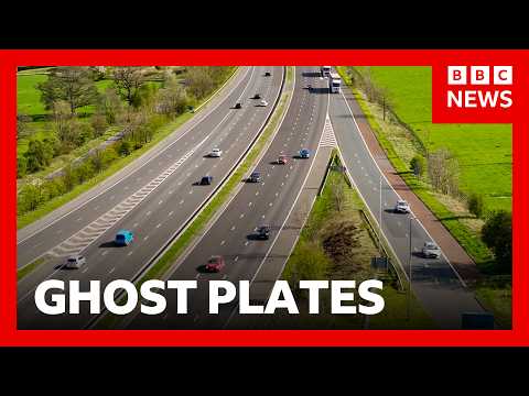 Thousands of illegal ‘ghost plates’ on cars revealed by new cameras | BBC News