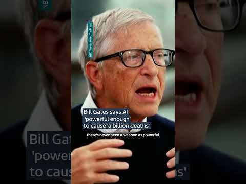 Bill Gates says AI ‘powerful enough’ to cause ‘a billion deaths’ #billgates  #microsoft