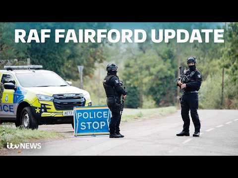 Watch live: Police update on RAF Fairford terror attack